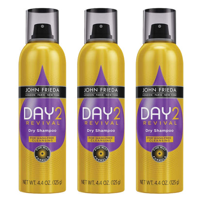 3 Pack - John Frieda Day 2 Revival Dry Shampoo Texturizing Spray 4.4oz