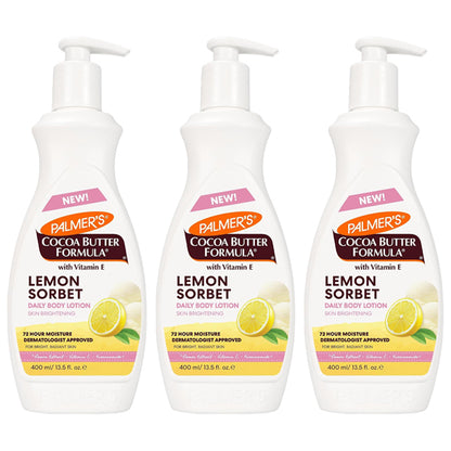 3 Pack - Palmer's Cocoa Butter Formula, Lemon Sorbet Body Lotion 13.5oz Palmer's