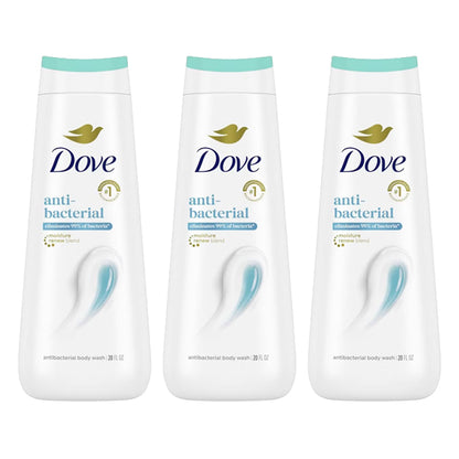 3 Pack - Dove Body Wash Antibacterial Care Cleansing Body Wash 20oz