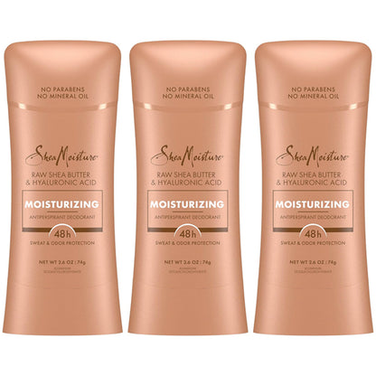 3 Pack - SHEA MOISTURE 48 Hour Protection Moisturizing Deodorant Stick 2.6oz