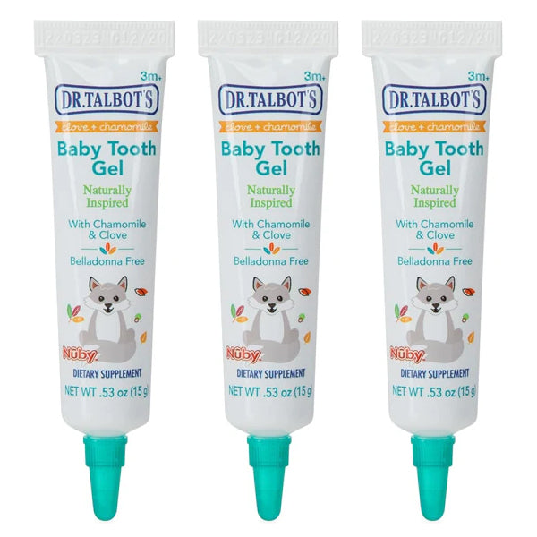3 Pack - Dr. Talbot's Naturally Inspired Baby Tooth Gel for Sore Gums 0.53oz