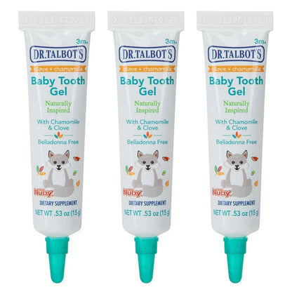 3 Pack - Dr. Talbot's Naturally Inspired Baby Tooth Gel for Sore Gums 0.53oz