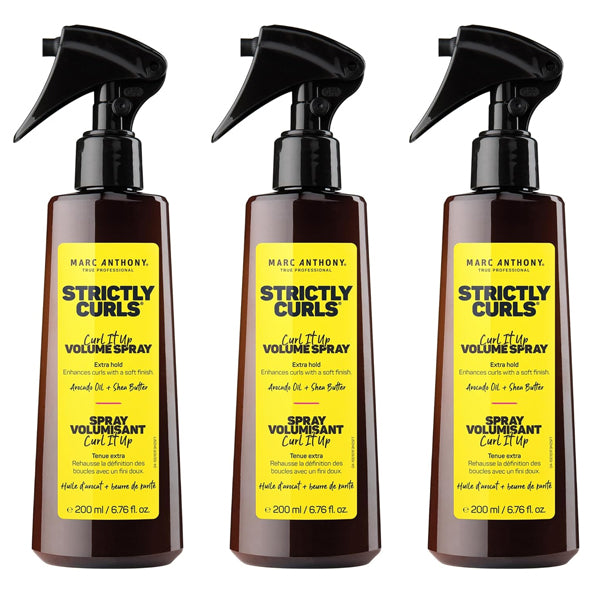 3 Pack - Marc Anthony Curl It Up Volume Boost Spray, Extra Hold 6.76oz