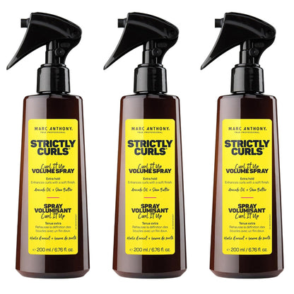3 Pack - Marc Anthony Curl It Up Volume Boost Spray, Extra Hold 6.76oz