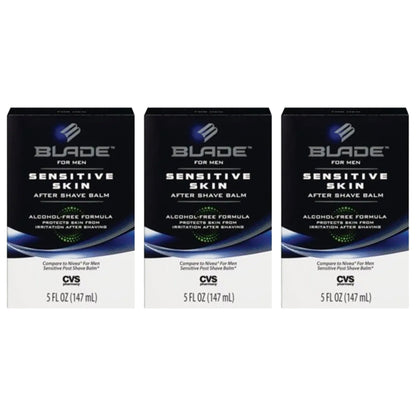 3 Pack - CVS Blade for Men Sensitive Skin Aftershave Balm 5oz CVS
