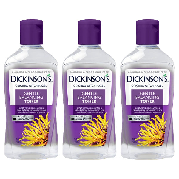 3 Pack - Dickinson's Original Witch Hazel Gentle Balancing Toner, 16oz Dickinson's