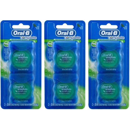 3 Pack - Oral-B 54 Yards Floss Satin Mint Twin Packs