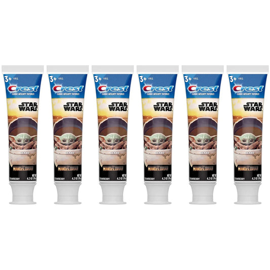 6 Pack - Crest Toothpaste Kids Star Wars Strawberry 4.2oz Tube