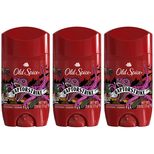 3 Pack - Old Spice Antiperspirant and Deodorant Stick for Men Raptorstrike 2.6oz