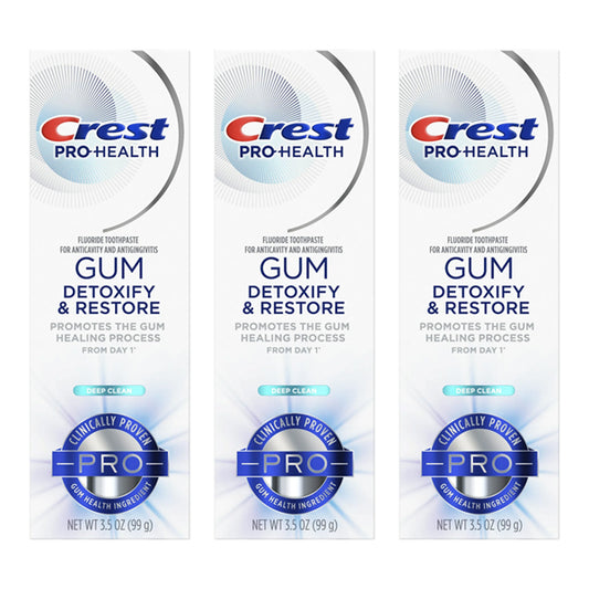 3 Pack - Crest Pro-Health Gum Detoxify and Restore Deep Clean Toothpaste 3.5 oz