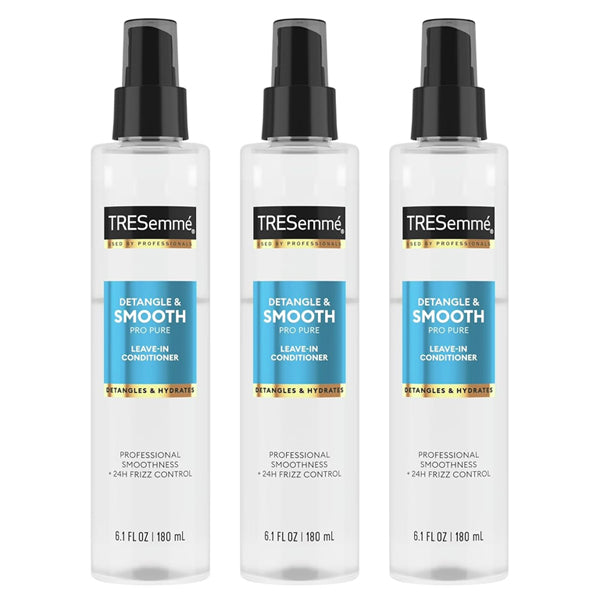 3 Pack - TRESemme Pro Pure Leave-in Conditioner for Detangling 6.1oz