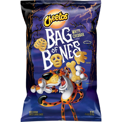 3 Pack - Cheetos Halloween Bag Of Bones White Cheddar Snacks 7.5oz Cheetos