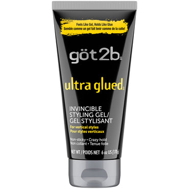 3 Pack - got2b Ultra Glued Invincible Extra Strong Hold Hair Gel 6oz got2b