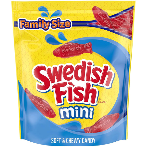 3 Pack - SWEDISH FISH Mini Soft & Chewy Candy Bulk Candy Family Size 1.8lb