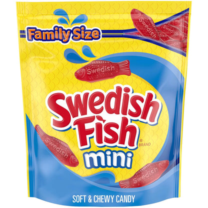 3 Pack - SWEDISH FISH Mini Soft & Chewy Candy Bulk Candy Family Size 1.8lb