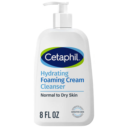 3 Pack - Cetaphil Cream to Foam Face Wash Hydrating Foaming Cream Cleanser 8oz Cetaphil