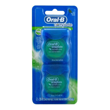 3 Pack - Oral-B 54 Yards Floss Satin Mint Twin Packs