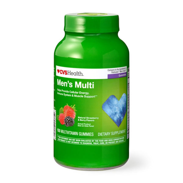 3 Pack - CVS Health Men's Multivitamin Strawberry & Berry Flavor 150 Gummies CVS