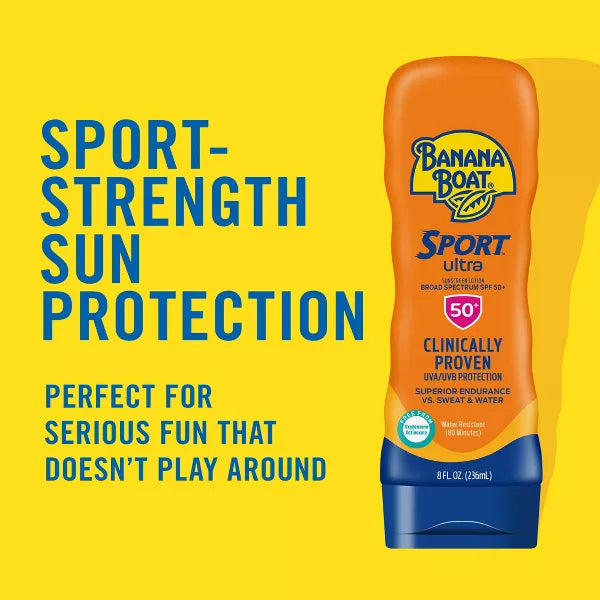 3 Pack - Banana Boat Ultra Sport Sunscreen Lotion SPF 50+ 8oz