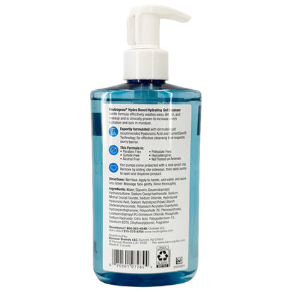 3 Pack - Neutrogena Hydro Boost Face Wash, Hydrating Facial Cleanser 12oz