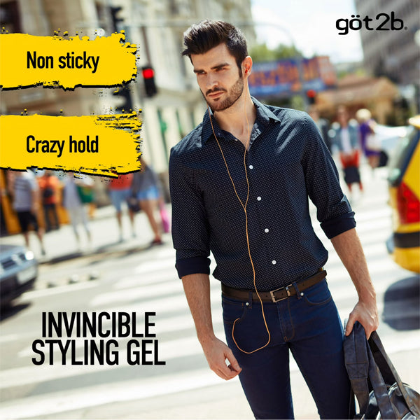 3 Pack - got2b Ultra Glued Invincible Extra Strong Hold Hair Gel 6oz got2b