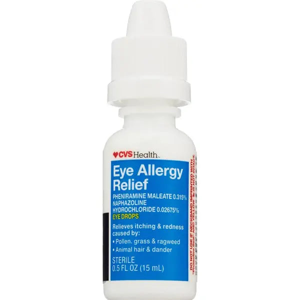 3 Pack - CVS Health Eye Allergy Relief Sterile Eye Drops 0.5oz CVS