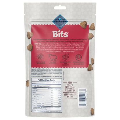 3 Pack - Blue Buffalo Bits Soft Dog Treats for Training Beef Recipe 11oz