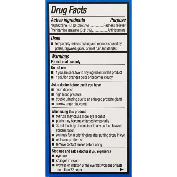 3 Pack - CVS Health Eye Allergy Relief Sterile Eye Drops 0.5oz CVS