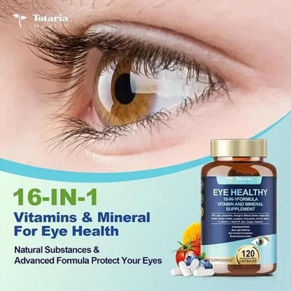 3 Pack - Totaria Health Eye Healthy Vitamin Supplement 120 Capsules Totaria