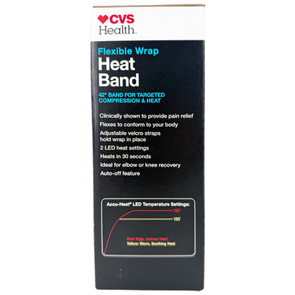 3 Pack - CVS Health Flexible Wrap Heat Band Compression & Heat 3" x 42" CVS