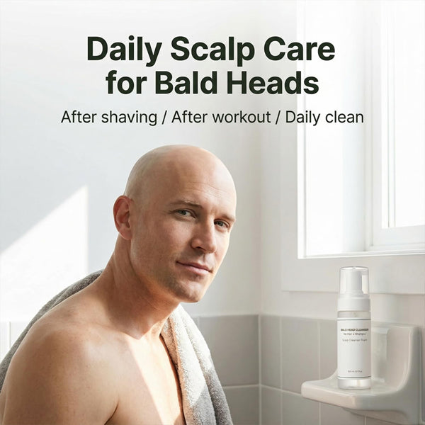 3 Pack - Labviyhi Bald Head Cleanser Foam Daily Scalp Wash for Shaved Head 5.1oz Labviyhi