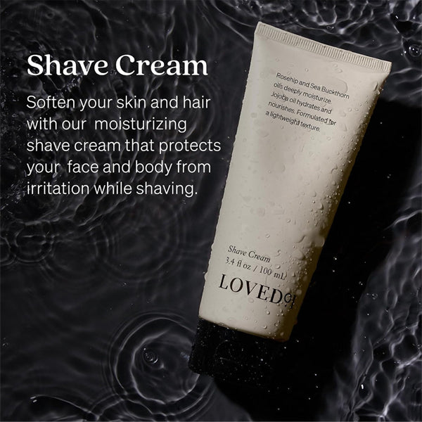 3 Pack - Loved01 Moisturizing & Fragrance-Free Face & Body Shave Cream 3.4oz Loved 01