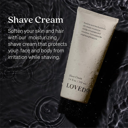 3 Pack - Loved01 Moisturizing & Fragrance-Free Face & Body Shave Cream 3.4oz Loved 01