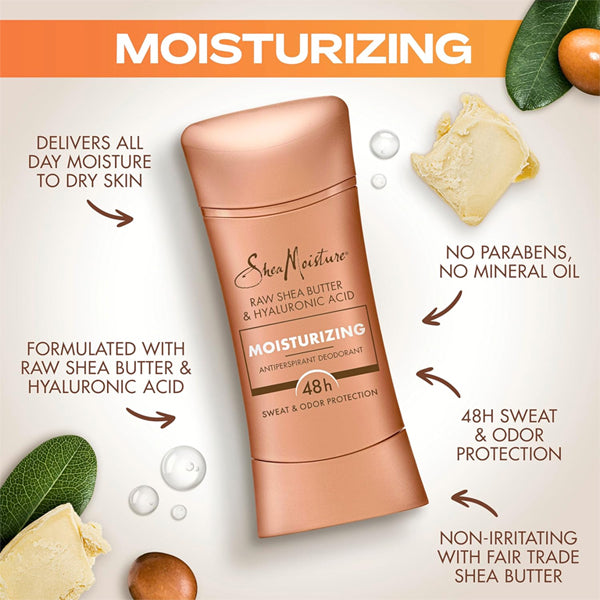 3 Pack - SHEA MOISTURE 48 Hour Protection Moisturizing Deodorant Stick 2.6oz