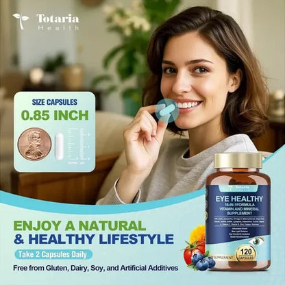 3 Pack - Totaria Health Eye Healthy Vitamin Supplement 120 Capsules Totaria