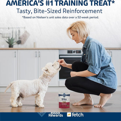 3 Pack - Blue Buffalo Bits Soft Dog Treats for Training Beef Recipe 11oz