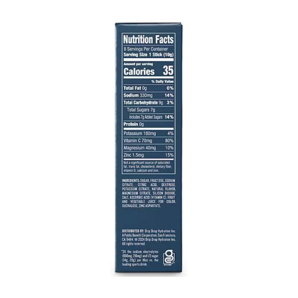 3 Pack - DripDrop Fast Hydration Electrolyte Drink Mix Strawberry Lemonade 8 Count DripDrop