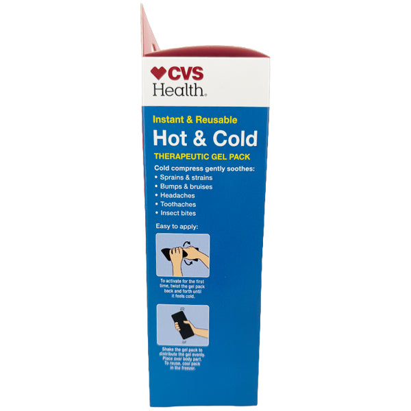 3 Pack - CVS Health Instant & Reusable Hot & Cold Therapeutic Gel Pack CVS