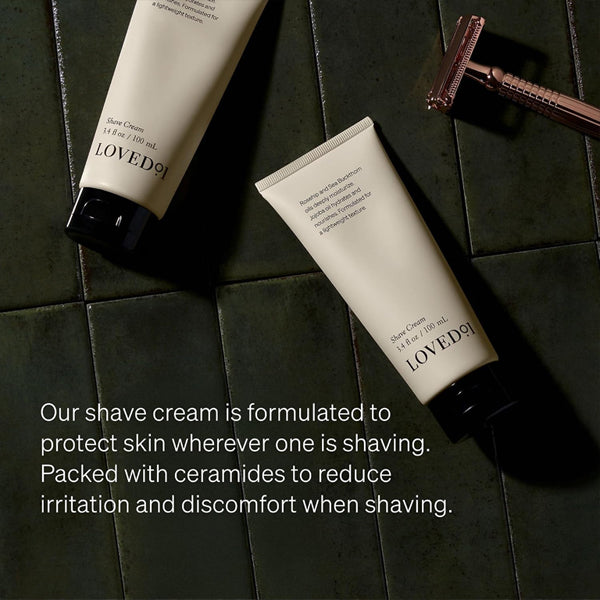 3 Pack - Loved01 Moisturizing & Fragrance-Free Face & Body Shave Cream 3.4oz Loved 01