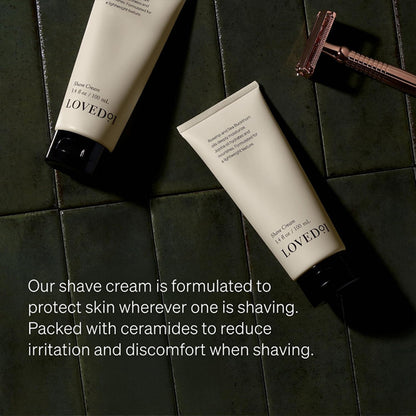 3 Pack - Loved01 Moisturizing & Fragrance-Free Face & Body Shave Cream 3.4oz Loved 01