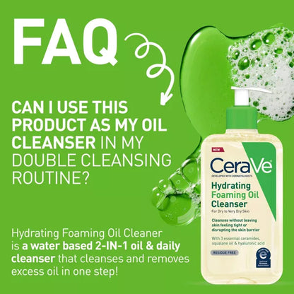 3 Pack - CeraVe Hydrating Foaming Oil Cleanser for Dry Skin 8oz