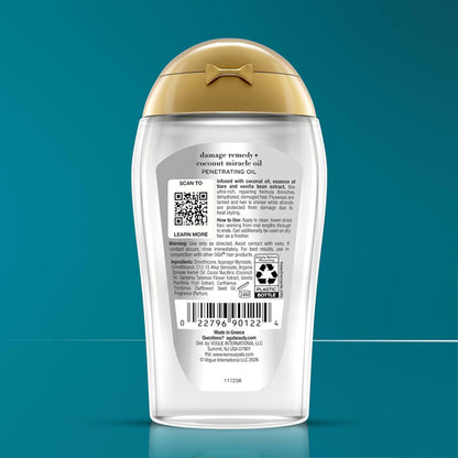 3 Pack - OGX Extra Strength Damage Remedy + Coconut Miracle Hair Oil Treatment 3.3oz OGX