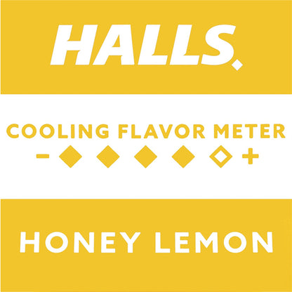 3 Pack - Halls Relief Honey Lemon Cough Drops Value Pack 140 Count Each