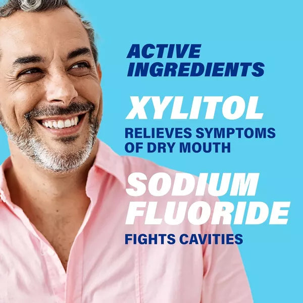3 Pack - ACT Dry Mouth Fluoride Mouthwash Alcohol Free Soothing Mint 18oz