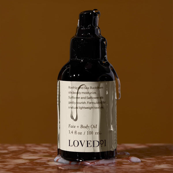 3 Pack - Loved 01 Face + Body Oil with Rosehip & Sea Buckthorn 3.4oz