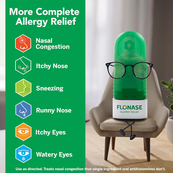 3 Pack - Flonase Sensimist Non Drowsy Allergy Relief Nasal Spray 60 Sprays Flonase