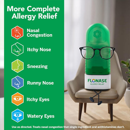 3 Pack - Flonase Sensimist Non Drowsy Allergy Relief Nasal Spray 60 Sprays Flonase