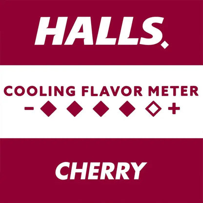 3 Pack - HALLS Cough and Throat Relief Cherry Cough Drops Value Pack 200 Count Halls