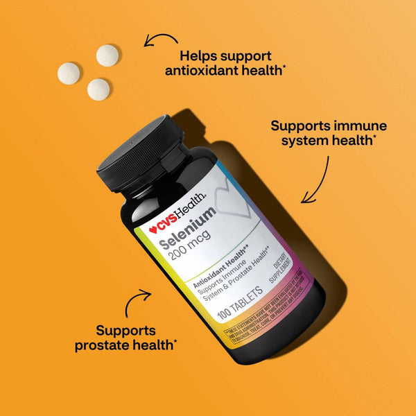 3 Pack - CVS Health Selenium 200 Mcg Antioxidant Health 100 Count CVS