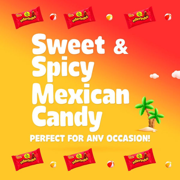 3 Pack - Vero Rellerindos Tamarind Flavor Hard Candy with Chili Pepper 60 Count